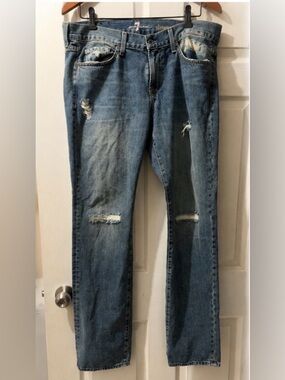 7 For All Mankind Slimmy Men’s Distressed Jeans